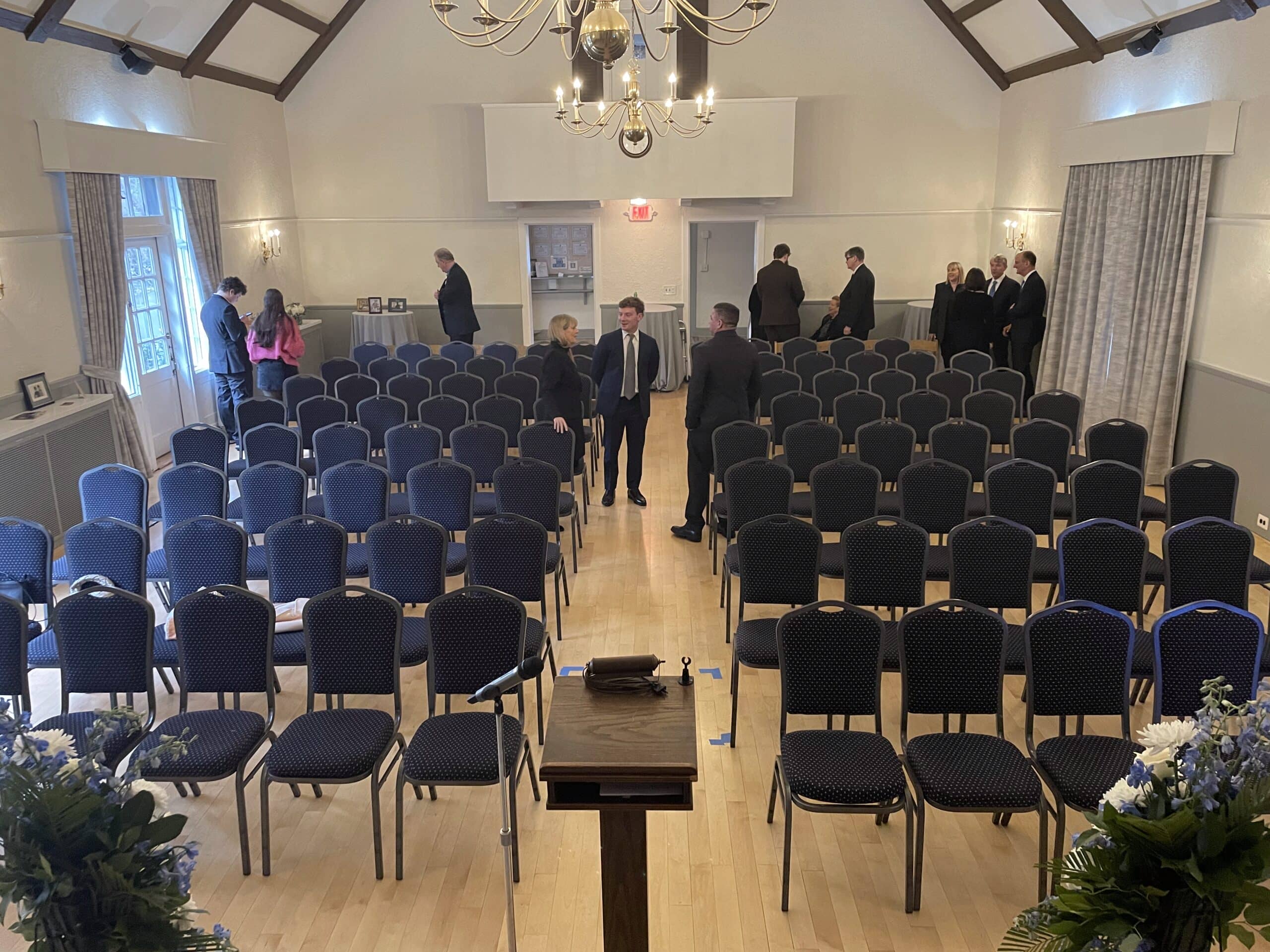 chairs in a conference room