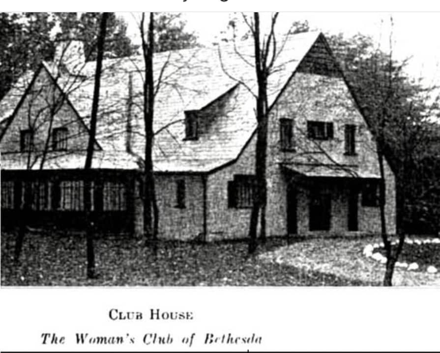 woman's club of bethesda club house 1934