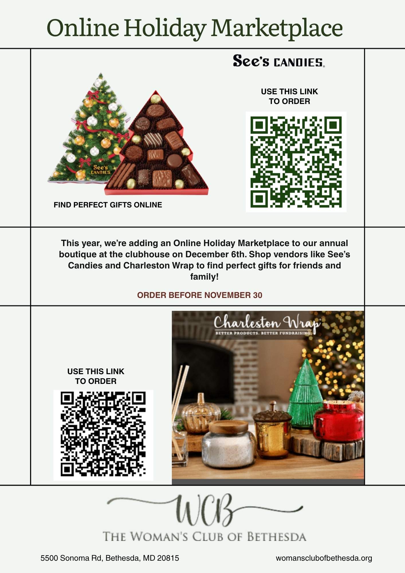 Online Holiday Marketplace